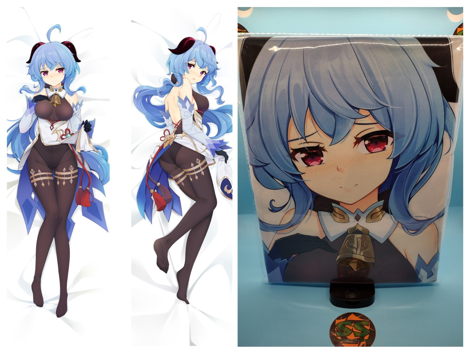 Genshin Impact - Ganyu - Peach Skin Dakimakura - Body Pillowcase - 150 x 50 CM