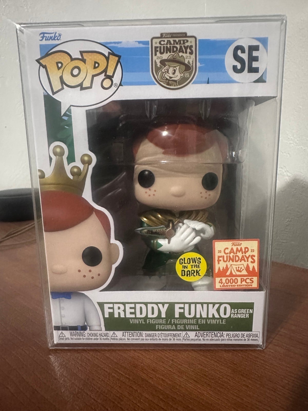 Freddy Funko as Green Ranger GITD Funko Pop