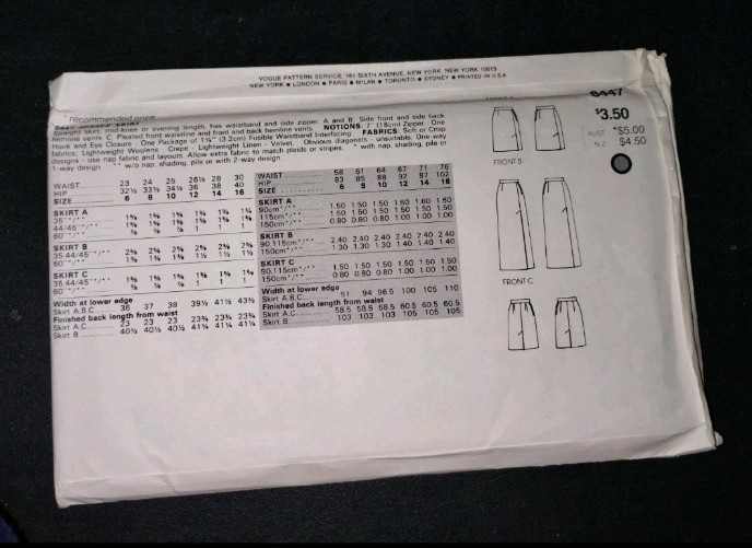 Six (6) Vintage Vogue Sewing Patterns Size 6-8-10 Uncut & Factory Folded