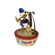 Vtg Disney Mickey Mouse Club Donald Duck with Gong Figure LE 0383-2500 VGC