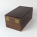 1958 Wayne Novelty Index Box Dovetail Wood Peerless Tray Library Box Alphabet