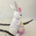 New Spring Easter Bunny Rabbit With Glittery Cupcake Seasonal Home Decor