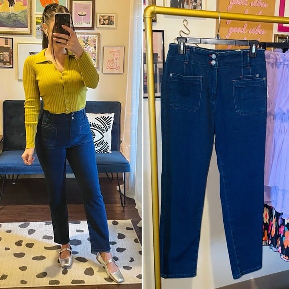 NEW Anthro Maeve Slim Straight Leg Jeans 29