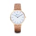 White dial and gold plated watch | Minimalist women's watches
