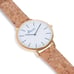 White dial and gold plated watch | Minimalist women's watches
