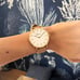 White dial and gold plated watch | Minimalist women's watches