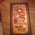 Beautiful mid century wood mounted metallic copper artwork