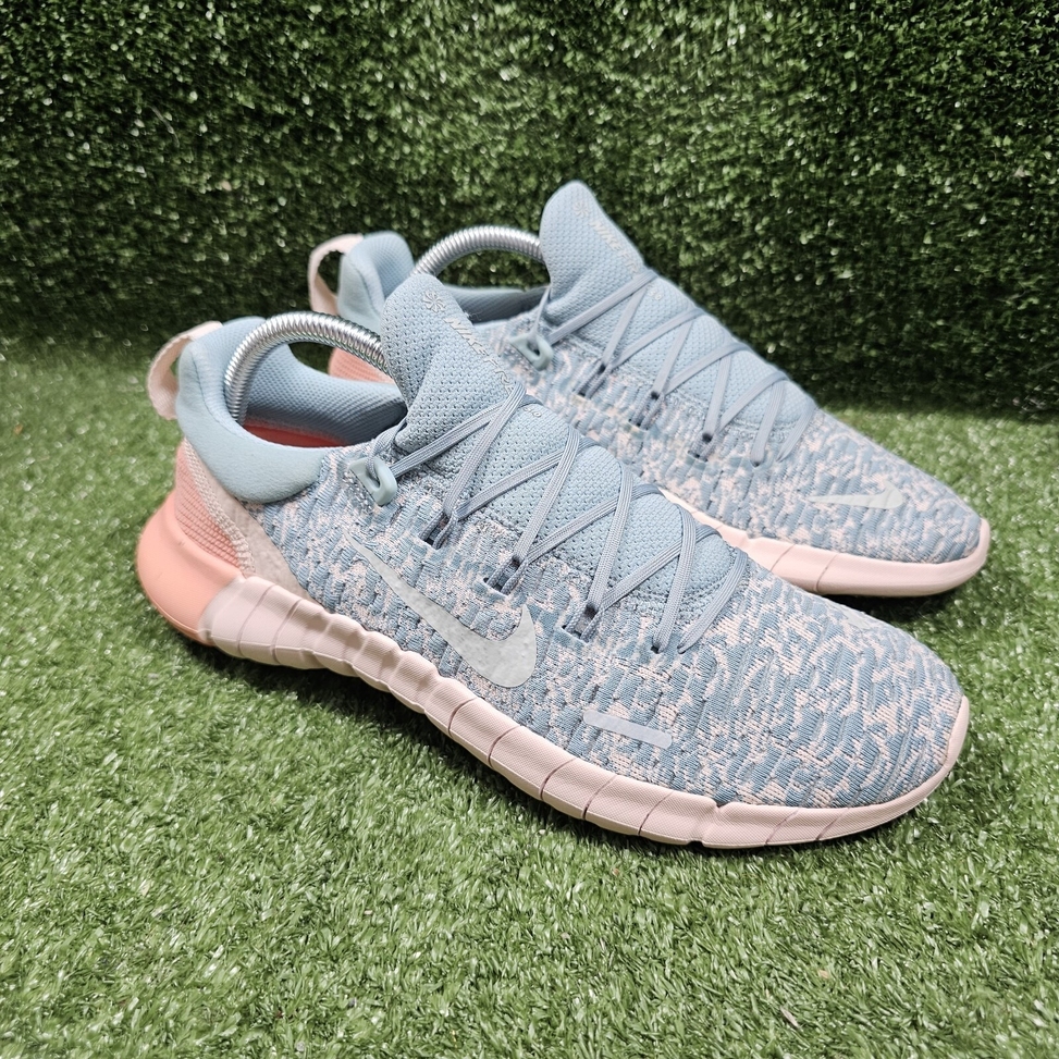 Nike Free Run 5.0 Ocean Cube Blue Athletic Running Shoes CZ1891-300 Womens 9.5
