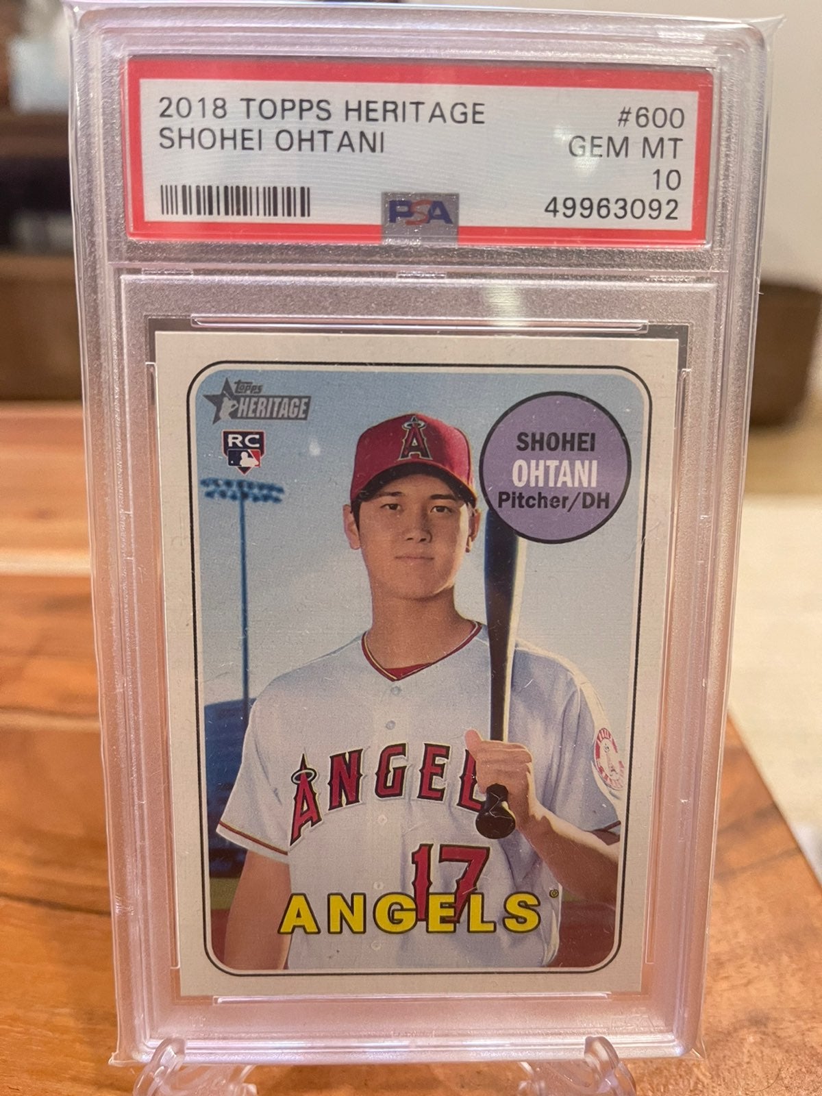 2018 Heritage Shohei Ohtani RC PSA 10