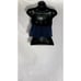 MELVILLE Women's Dark Blue Demin Linen-Blend Tie-Front Halter Crop Top SZ S