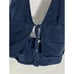 MELVILLE Women's Dark Blue Demin Linen-Blend Tie-Front Halter Crop Top SZ S