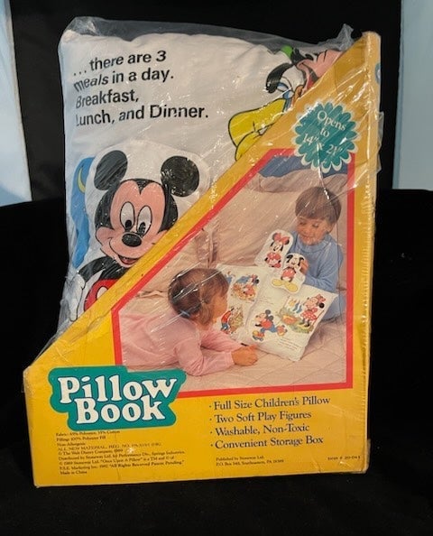 Disney's Mickey Mouse PILLOW BOOK Once Upon A Time Pillow Rare HTF