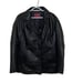 Excelled Collections Woman's Black 3 Button 100% Leather Jacket Coat Size XL