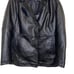 Excelled Collections Woman's Black 3 Button 100% Leather Jacket Coat Size XL