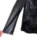 Excelled Collections Woman's Black 3 Button 100% Leather Jacket Coat Size XL