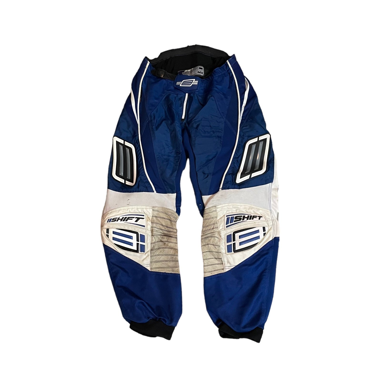Shift Mx Motocross Pants 32 Blue Yamaha Y2K White ShiftMX Moto Dirtbike Quad