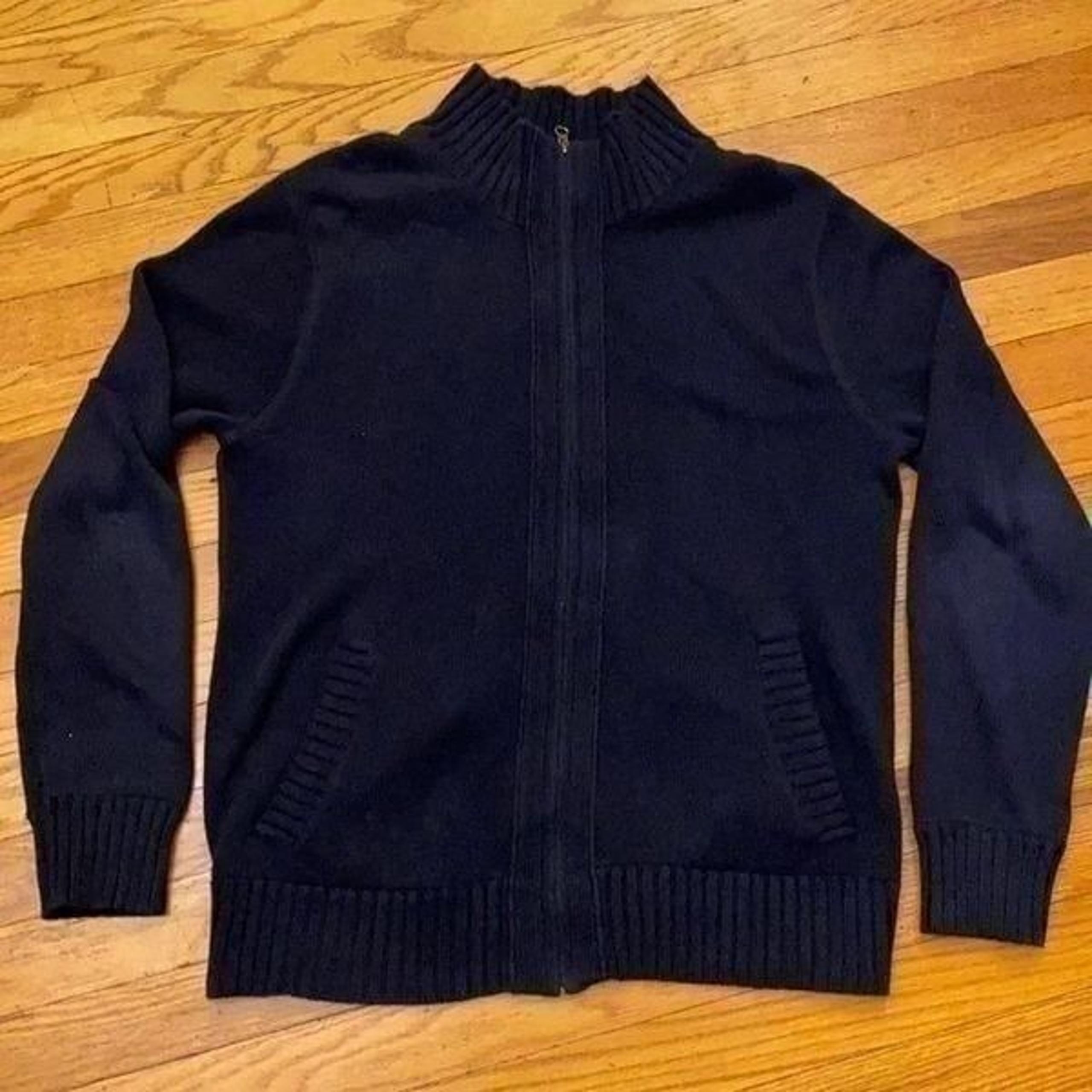 JCrew zip up mock up sweater S