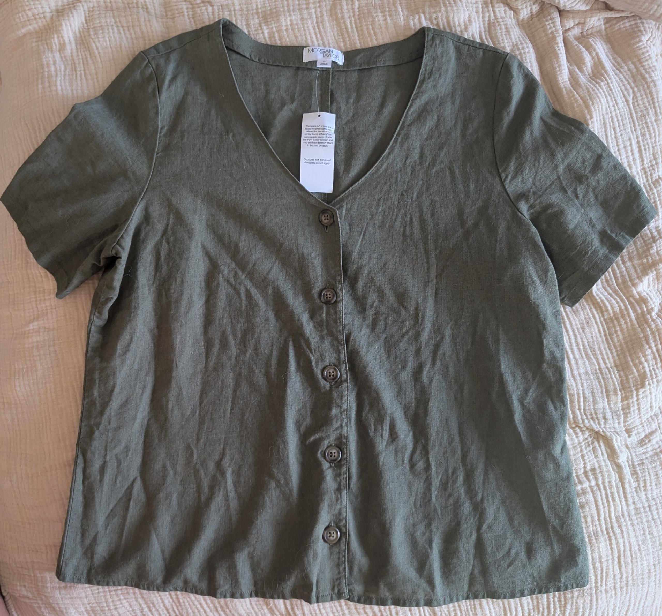 NWT Linen cotton XL shirt