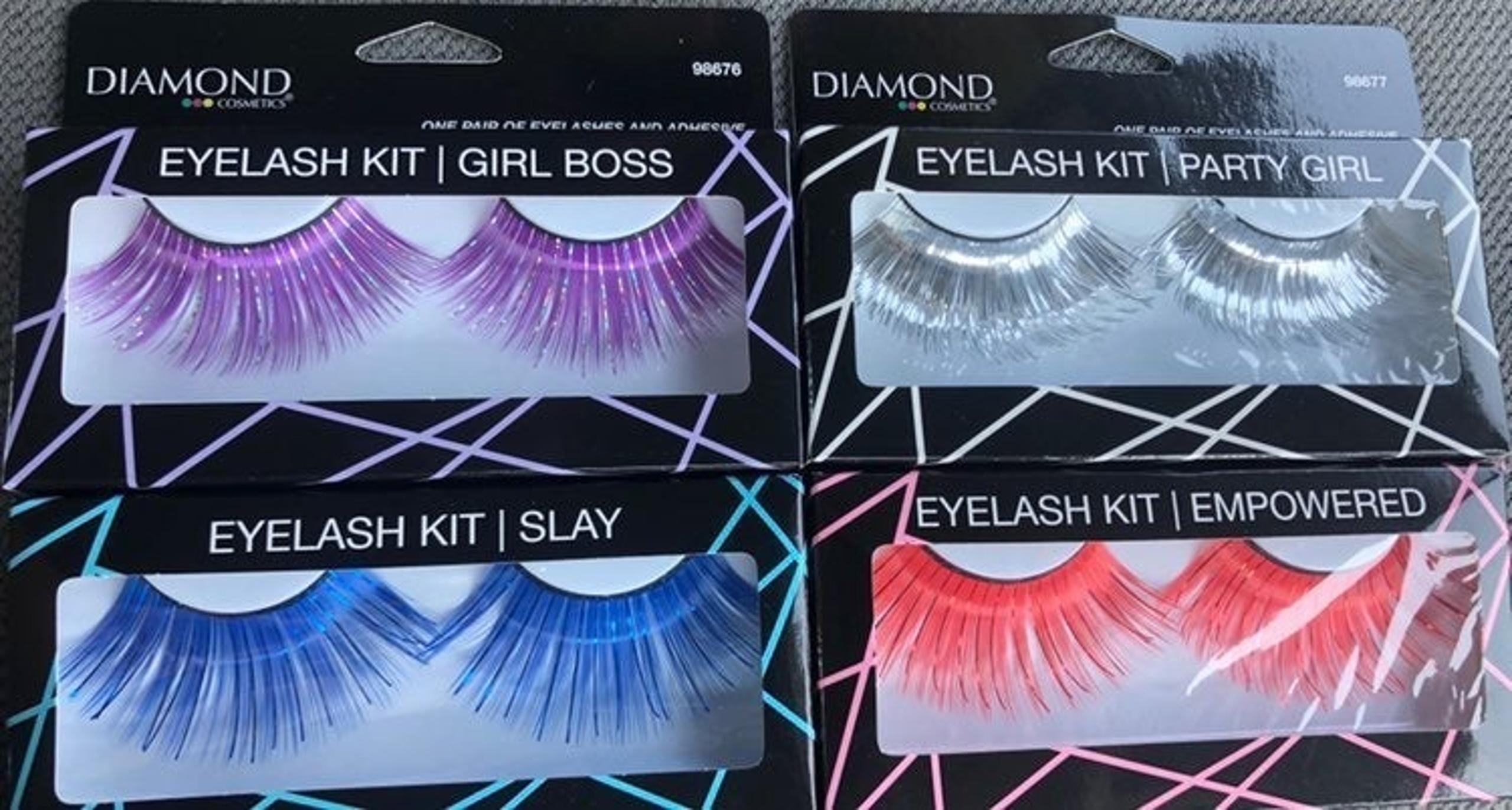 halloween eyelashes 4 differnt colors