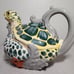 Sea Turtle Teapot Ceramic Kitchen Décor Blue Sky Clayworks Heather Goldmine 2017