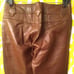BANANA REPUBLIC Brown Leather Slacks-Sz0