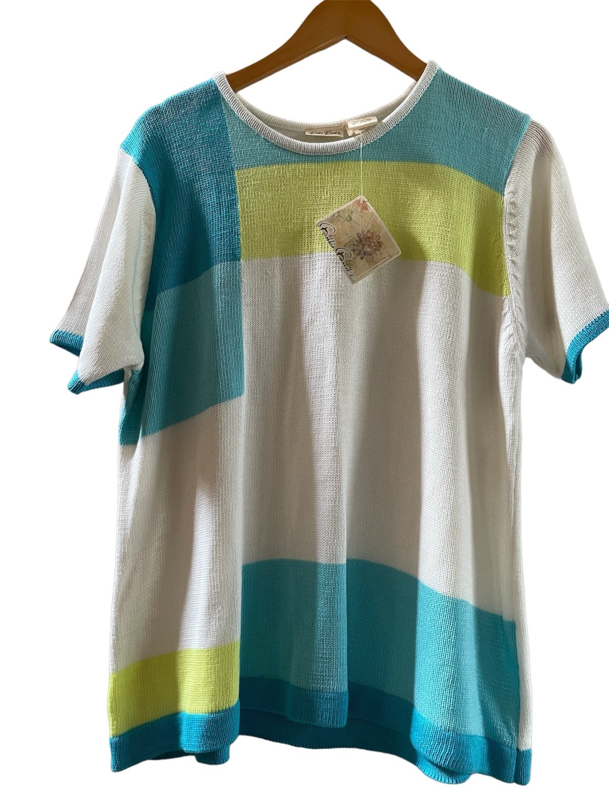 Vintage Bobbie Brooks Color Block Sweater Size XL