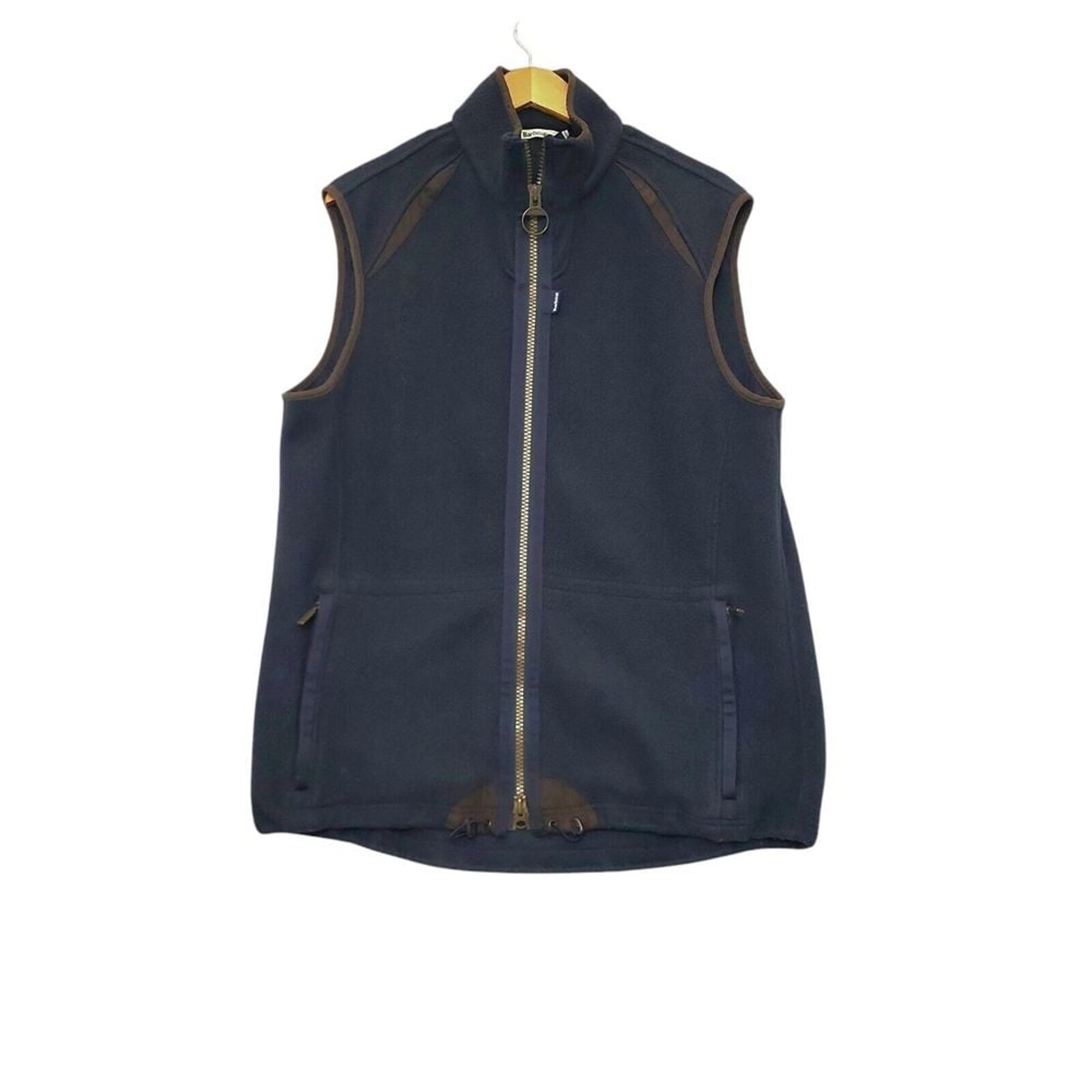 Barbour Men's Size XL Navy Langdale Gilet Full Zip Fleece Vest Gorpcore Outdoor