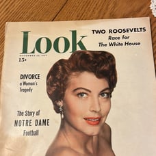 Look Magazine November 22 1949 Norte Dame Football Ava Gardner Penn University G