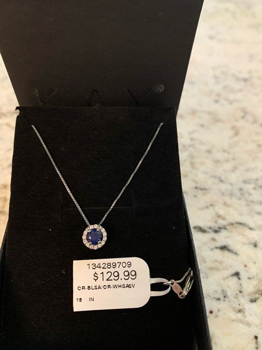 Kay Jewelers Blue Sapphire Necklace - new with tag 18