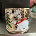 Bath and body works candle holder Christmas winter scene