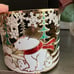 Bath and body works candle holder Christmas winter scene