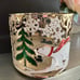 Bath and body works candle holder Christmas winter scene