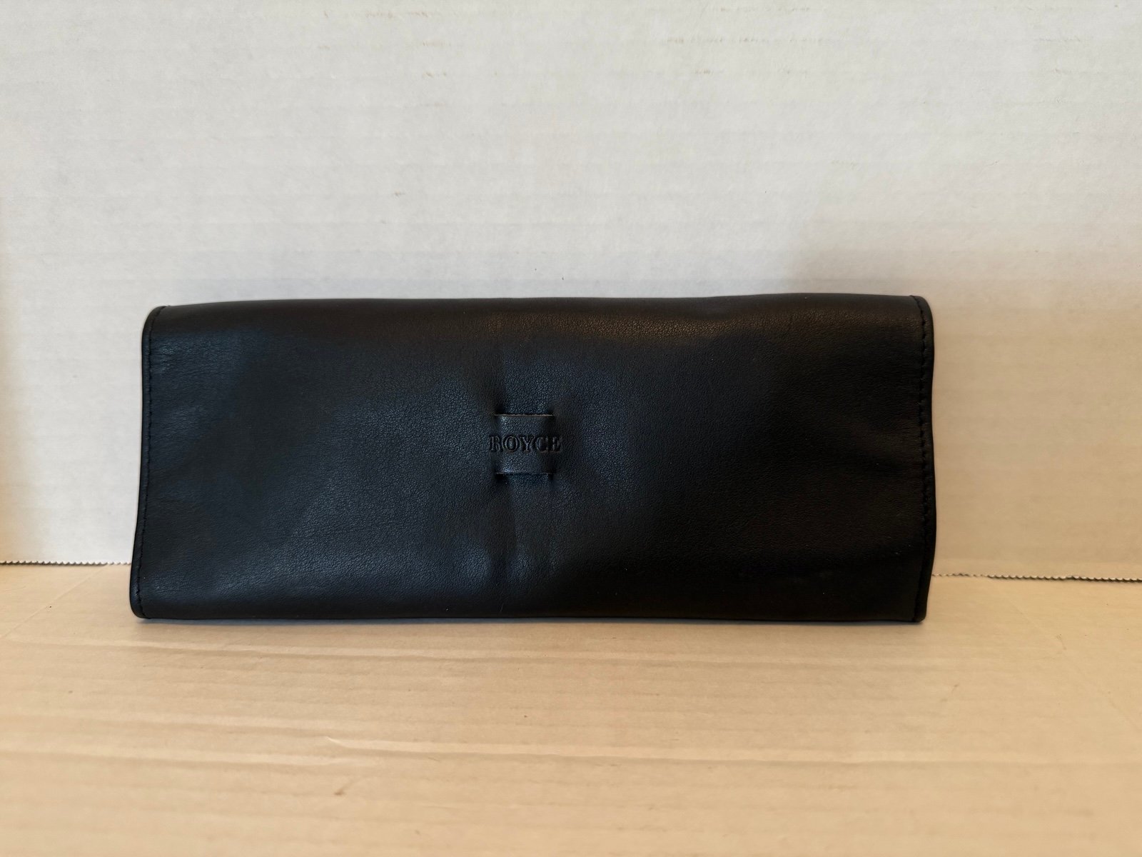 Royce Leather Suede Lined Jewelry Travel Case Black