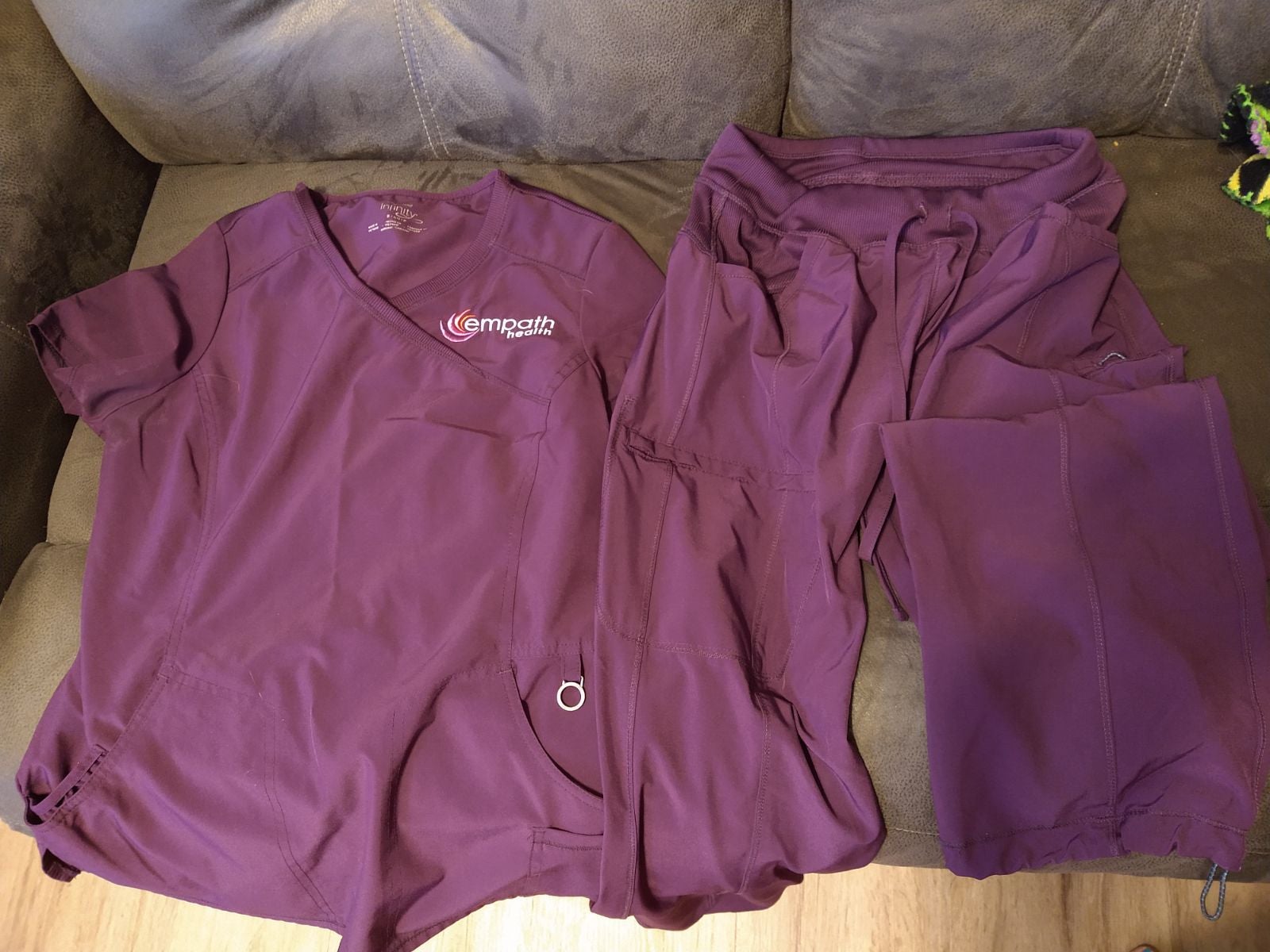 Empath embroidered scrubs