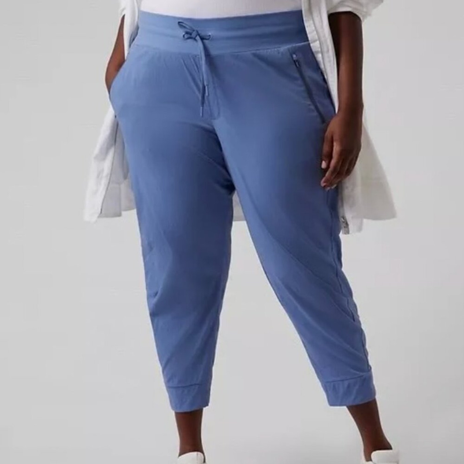 Athleta Trekkie Mid Rise Legacy Jogger in Enchanted Blue Size 18