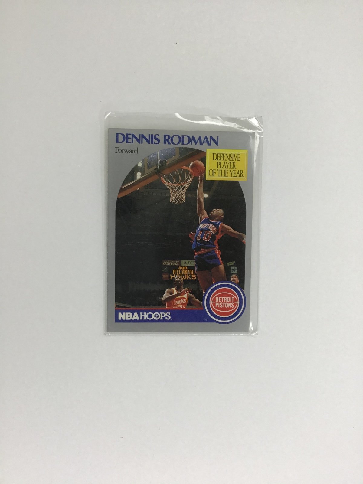 Dennis Rodman DPOY 1990 NBAHOOPS Sports Card