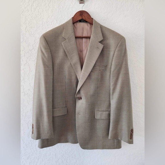 Ralph Lauren Brown Plaid Men's Sports Blazer Size 46 R