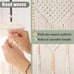 Large Cotton Tassel Decor, Macrame Wall Hanging Boho Tapestry Woven Wall Decor