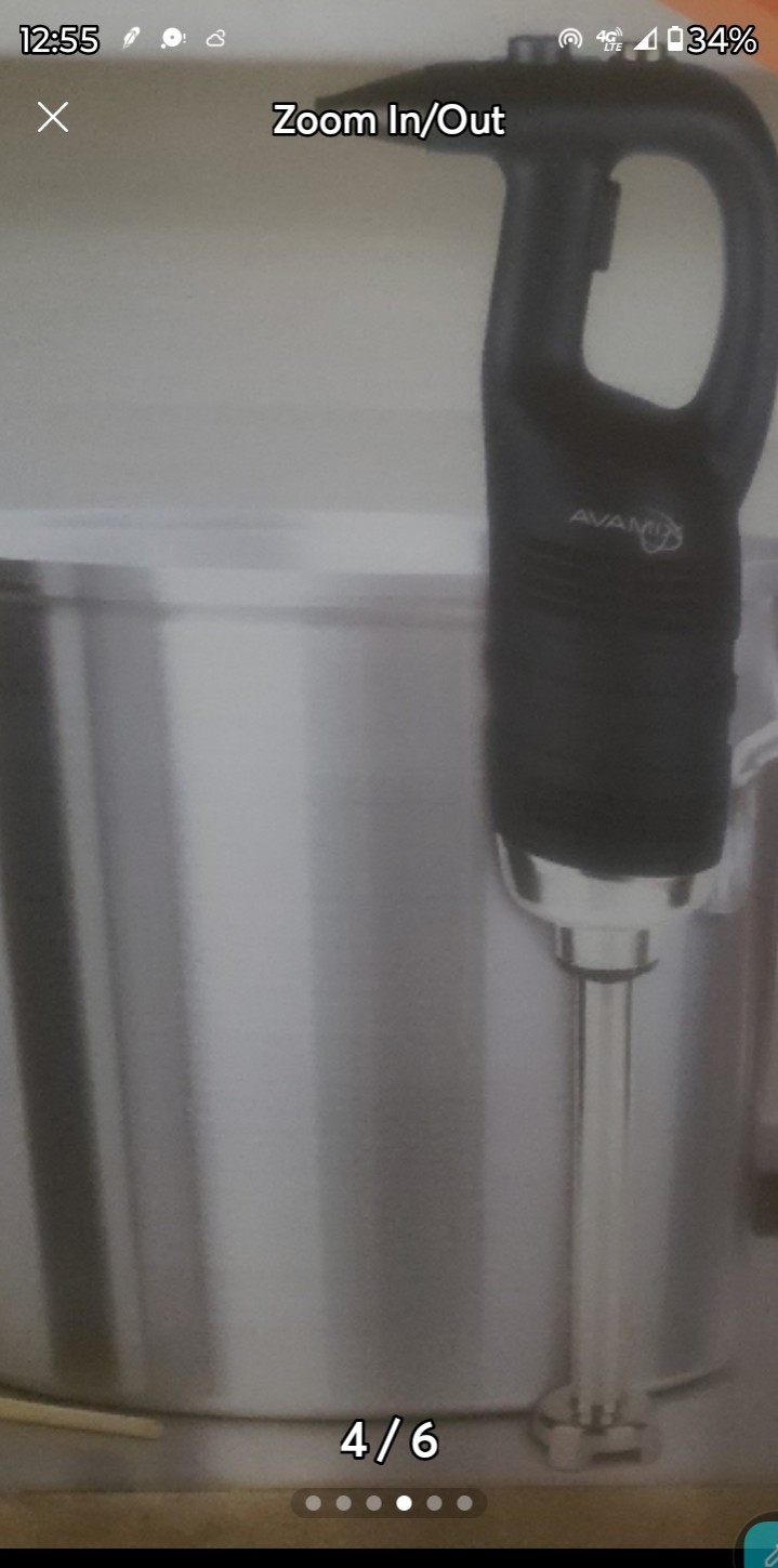 AvaMix IBHD16 16 Heavy-Duty Variable Speed Immersion Blender - 1 1/4 hp