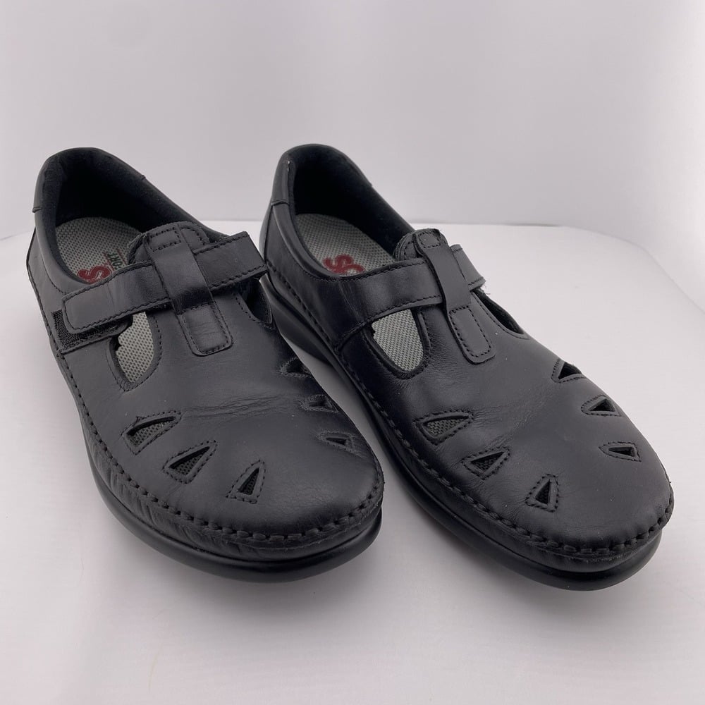 SAS Women's Roamer Slip-on Shoes Size 8.5 M Black Comfort Mary Jane