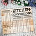 Cutting Board, Handmade Kitchen Measurement Conversion Board madr from Bamboo, K