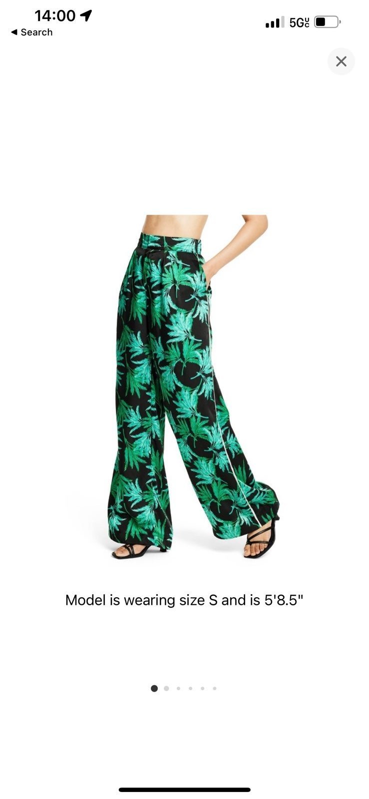 Fe Noel x target wide leg palm print pant