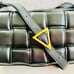 GUC Padded Cassette Crossbody Bag black lamb leather