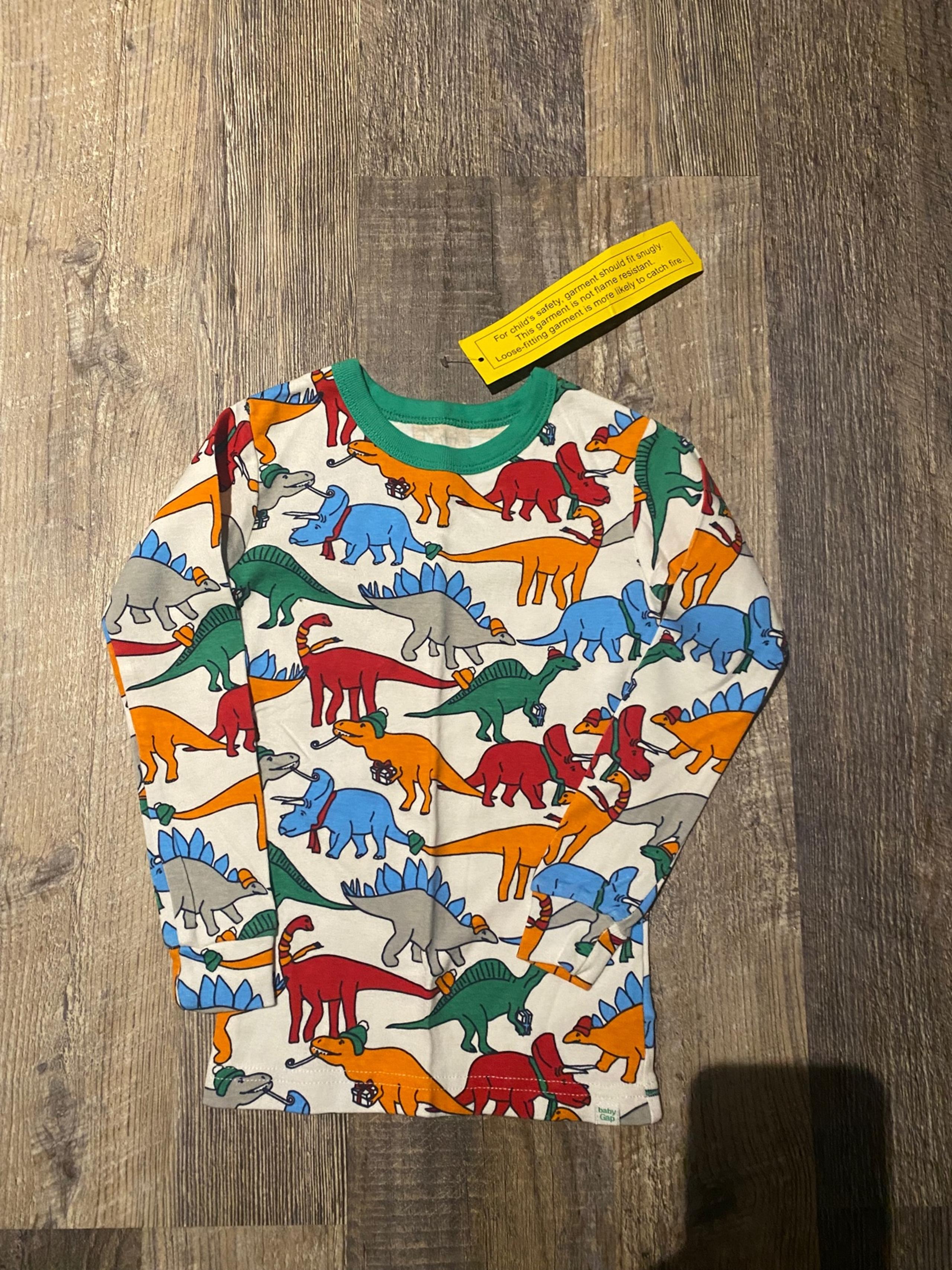 Boy’s Gap Kids Dinosaur pajama shirt top Size 4