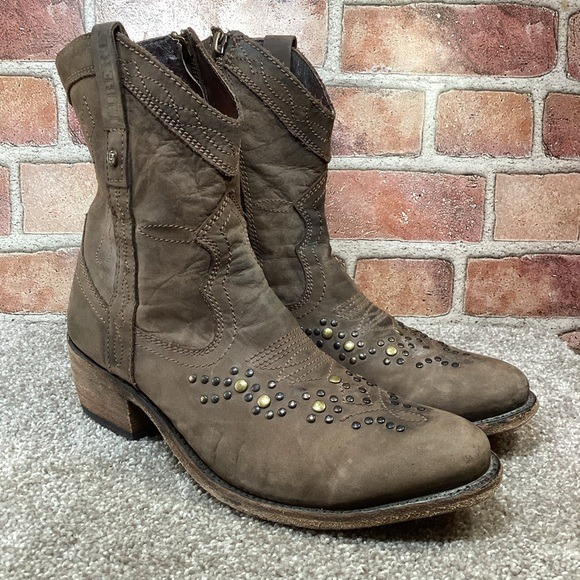 Liberty Black Courtney Brown ankle boots size 8