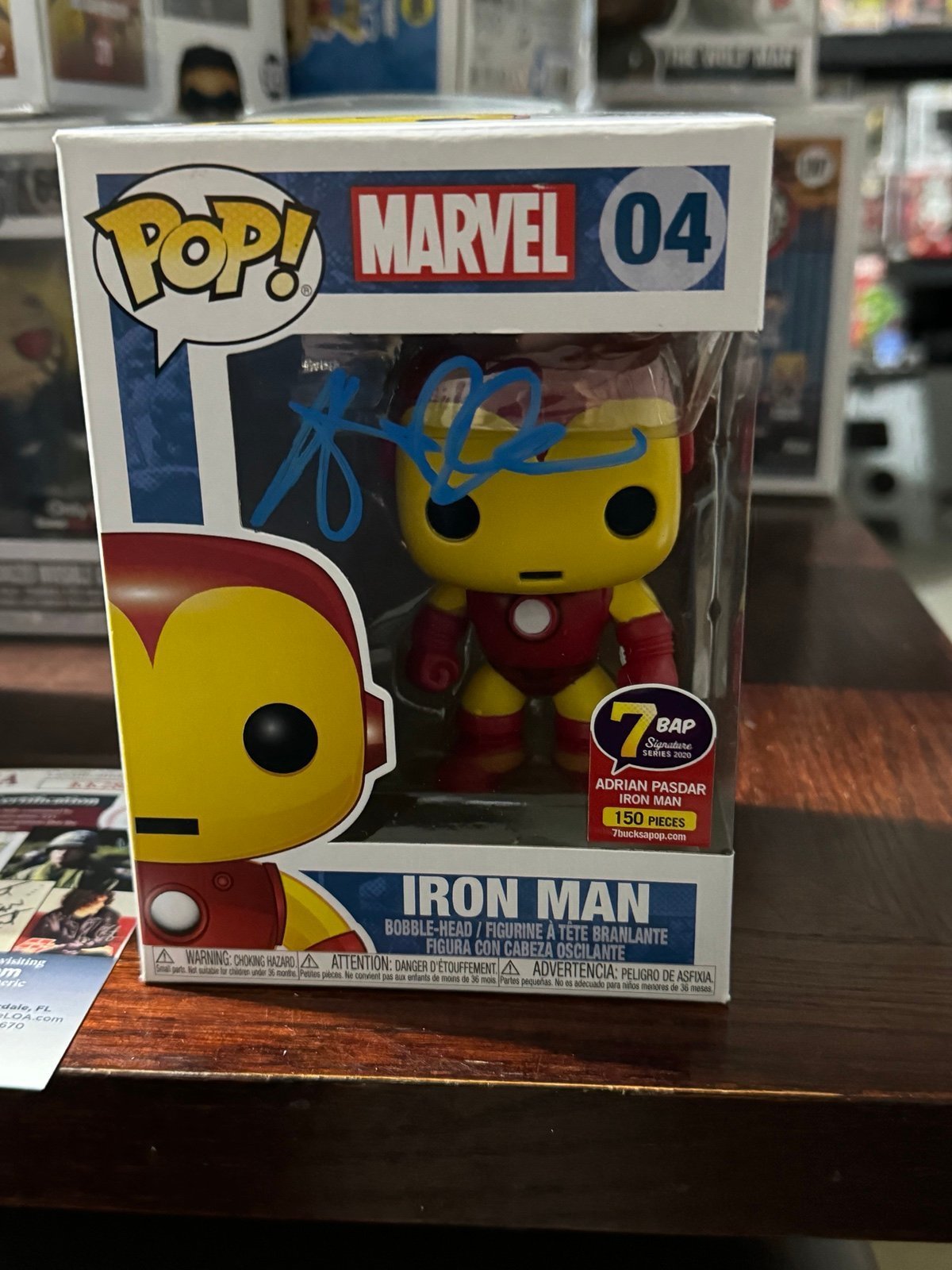 Iron Man 04 Funko Pop Autographed