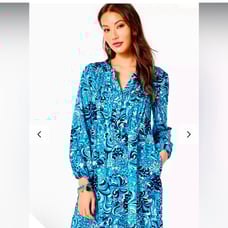 Lilly Pulitzer Chilly Lilly Seana Dress - Mermaidzing - UPF50 Dress - XL