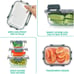 24 Pieces Glass Food Storage Containers Set,Glass Meal Prep Containers