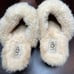 UGG Australia Kalie Clog Studded Brown Leather Sherpa Lined Wooden Block Heel 6