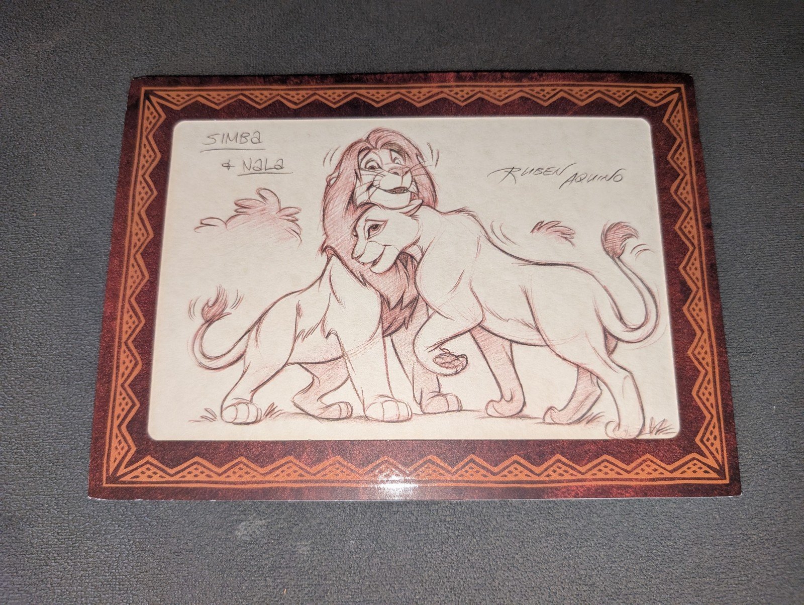 Lion King 6 Lithograph Prints Reproduction Collectors Set 2003